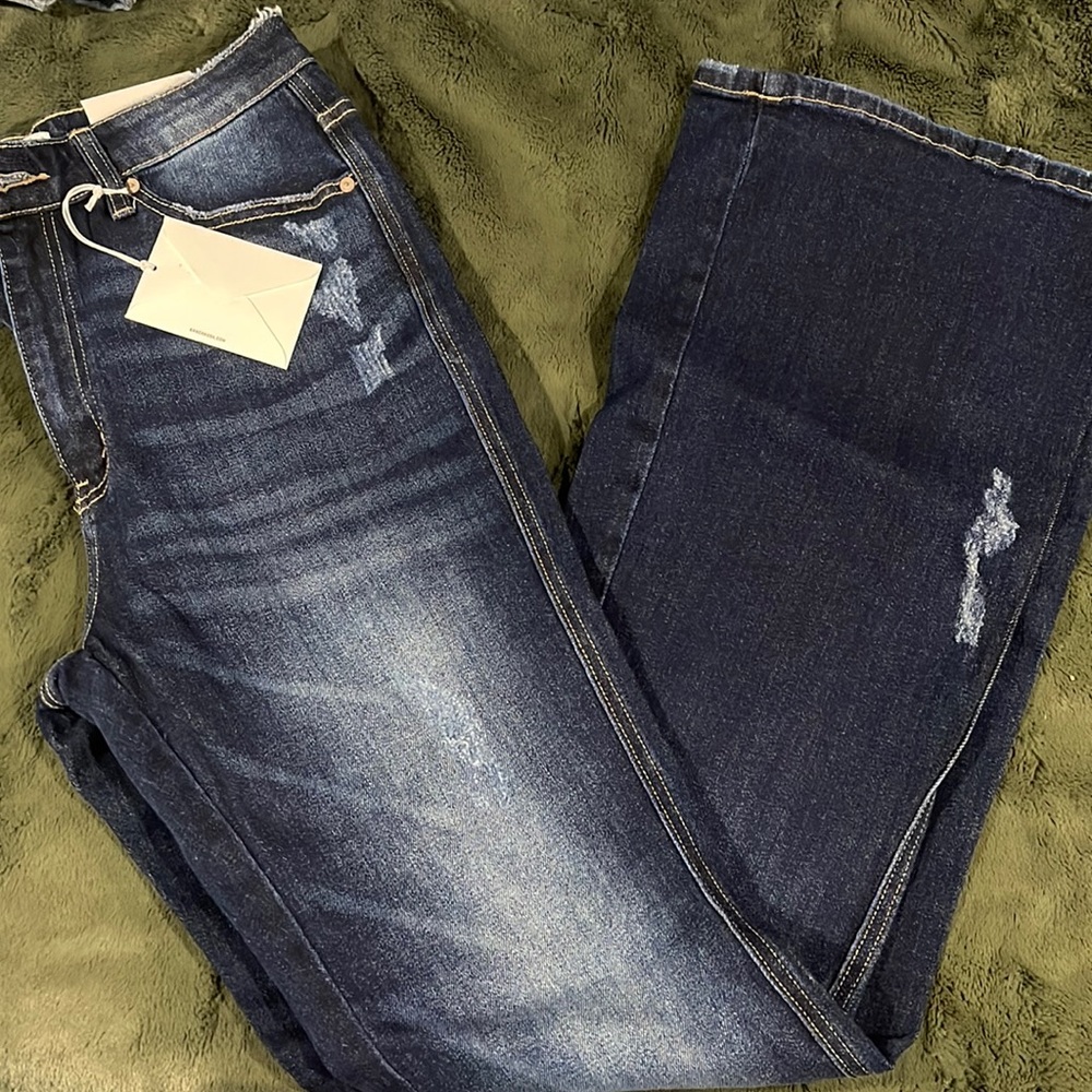 Kan can flare high rise jeans 9/28
